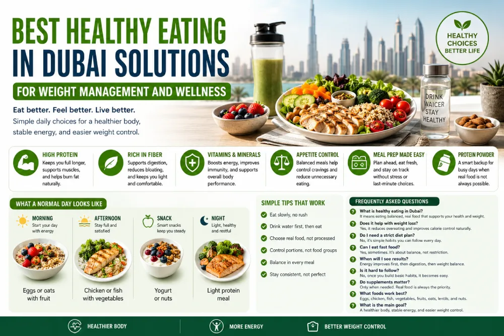 Best Healthy Eating in Dubai Solutions for Weight Management and Wellness